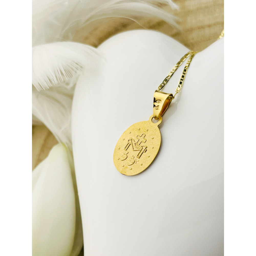 Anhänger Madonna Maria Goldanhänger Erstkommunion 585er 14KT