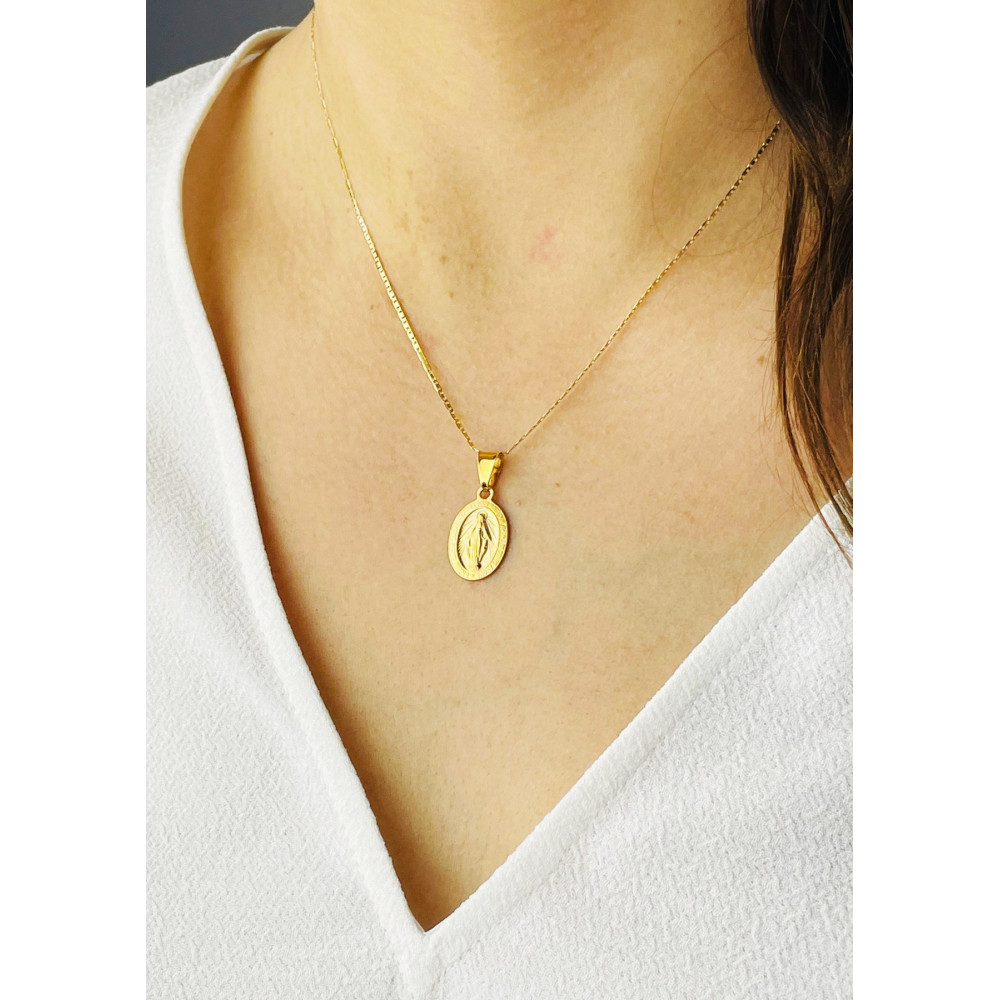 Anhänger Madonna Maria Goldanhänger Erstkommunion 585er 14KT