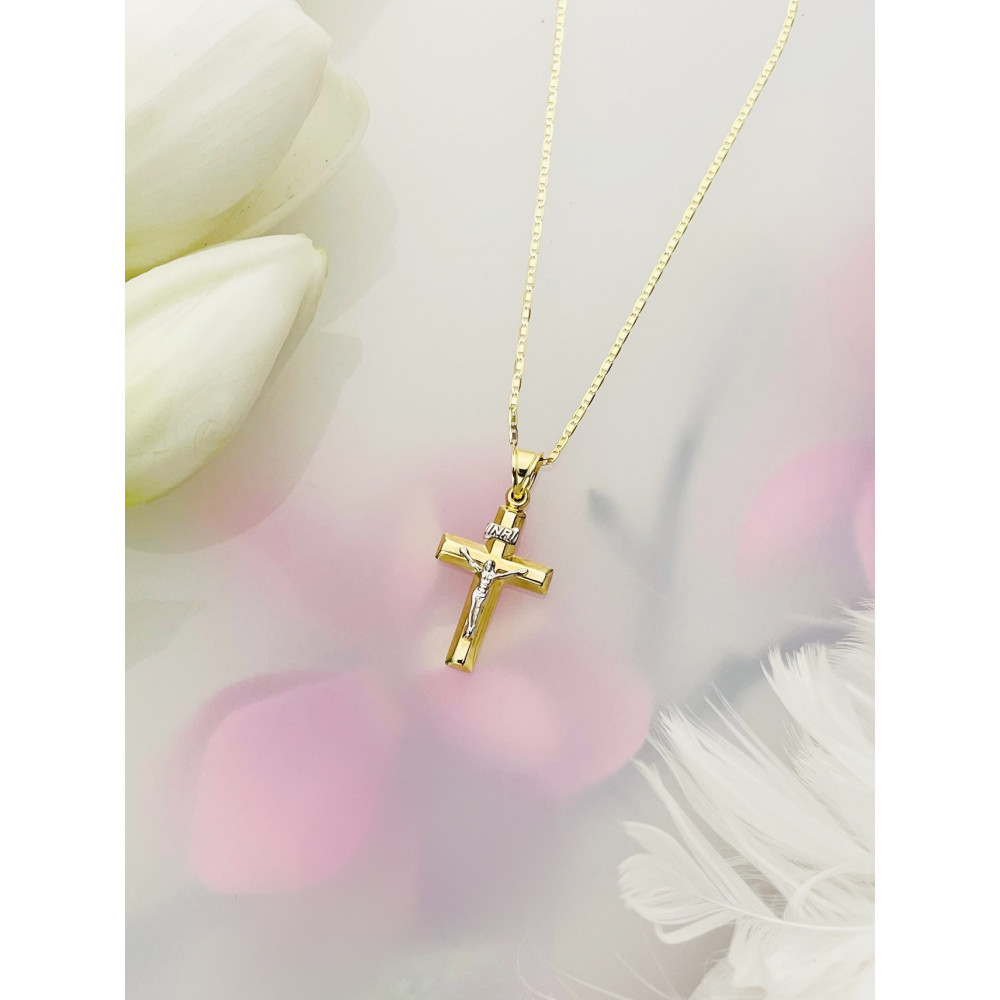 copy of Złoty krzyżyk klasyczny diamentowany