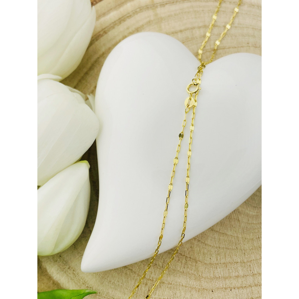 Goldkette Halskette Ankerkette Figaro Kette Collier Gold 585er 14KT