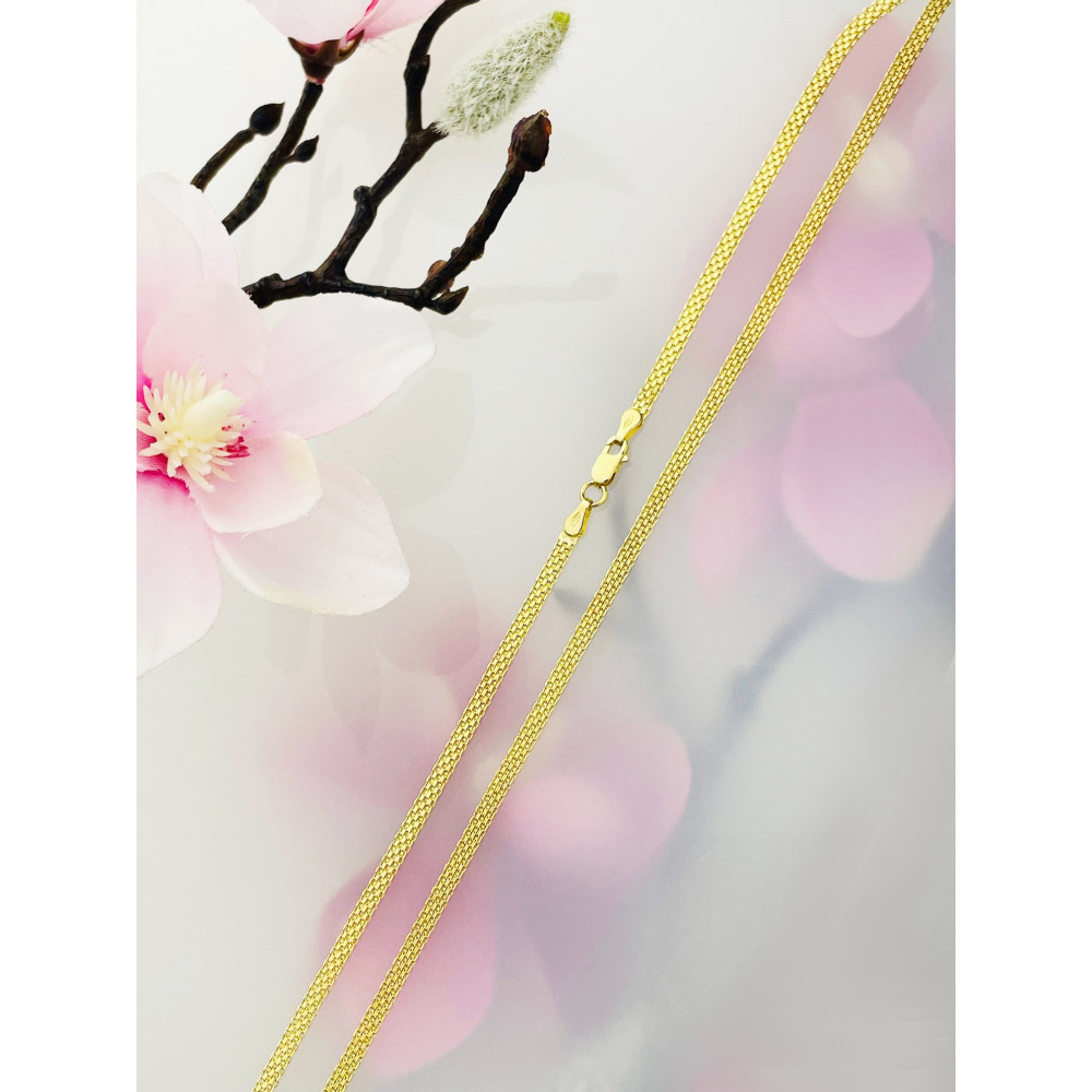 Złoty łańcuszek szeroki Bismarck