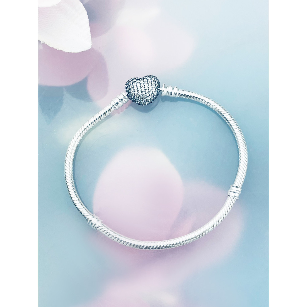 Herz Armband 925 Silber mit Zirkonia Damen Kinder