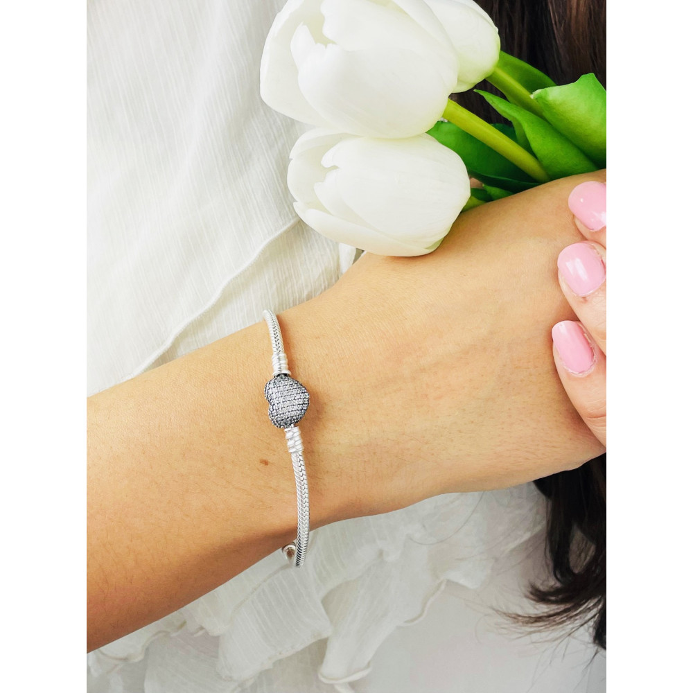 Herz Armband 925 Silber mit Zirkonia Damen Kinder