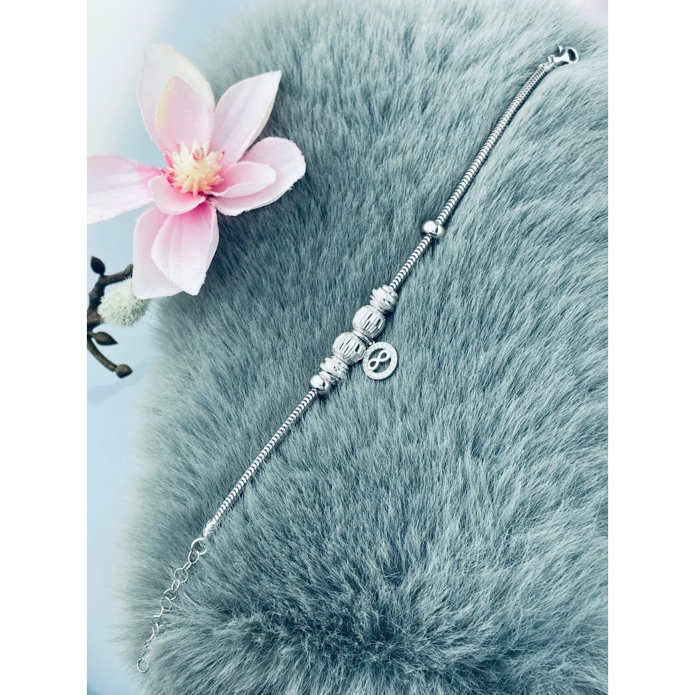 Infinity Armband 925 Silber mit Zirkonia Damen Kinder