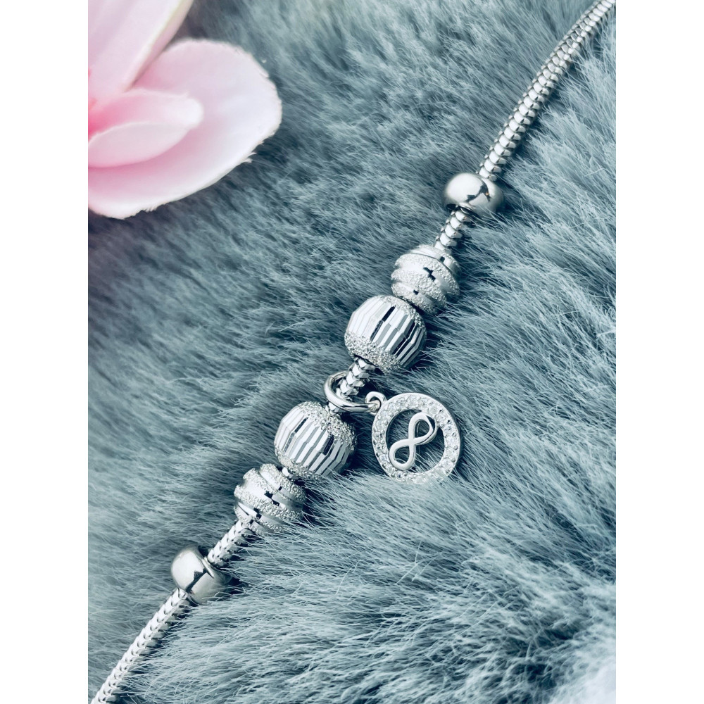 Infinity Armband 925 Silber mit Zirkonia Damen Kinder