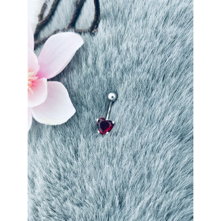 Bauchnabelpiercing Silber 925 Piercingschmuck Banana mit Zirkonia