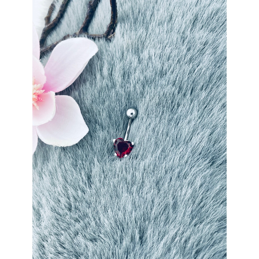 Bauchnabelpiercing Silber 925 Piercingschmuck Banana mit Zirkonia