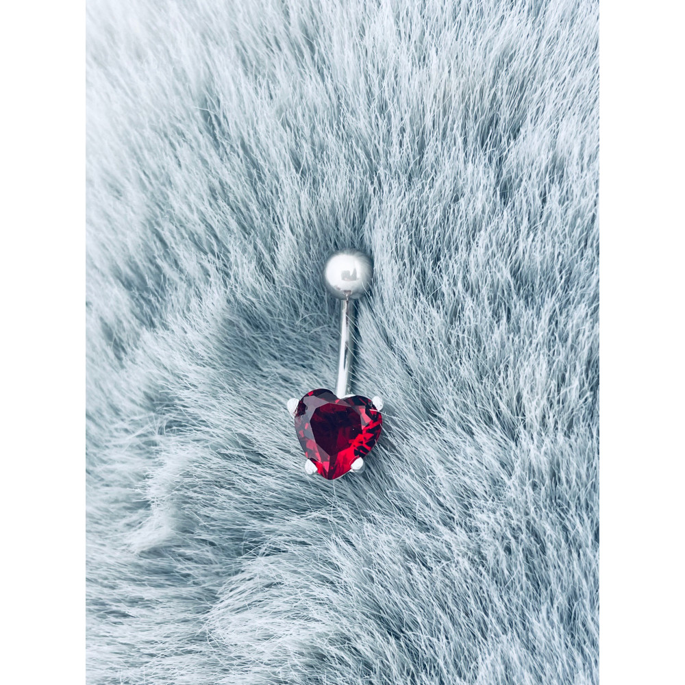 Bauchnabelpiercing Silber 925 Piercingschmuck Banana mit Zirkonia