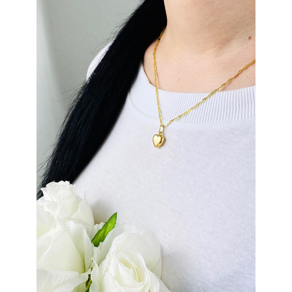 copy of Złoty wisiorek zawieszka rozeta ażurowa