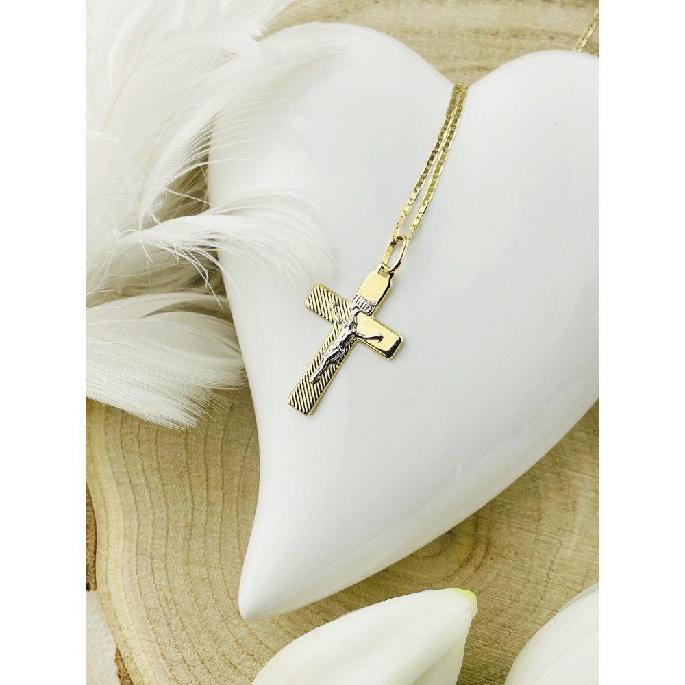 copy of Złoty krzyżyk klasyczny diamentowany