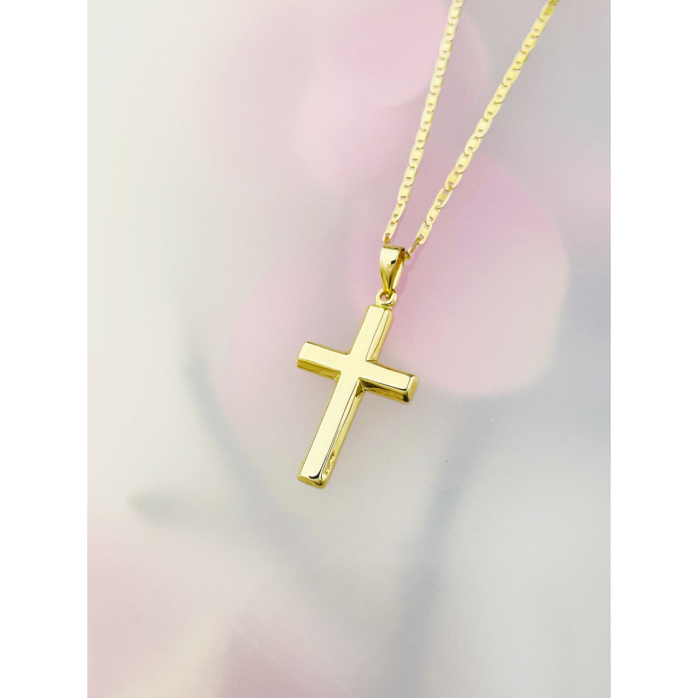 Goldanhänger Kettenanhänger Gold Anhänger Kreuz Goldkreuz Erstkommunion Gelbgold 585er 14KT