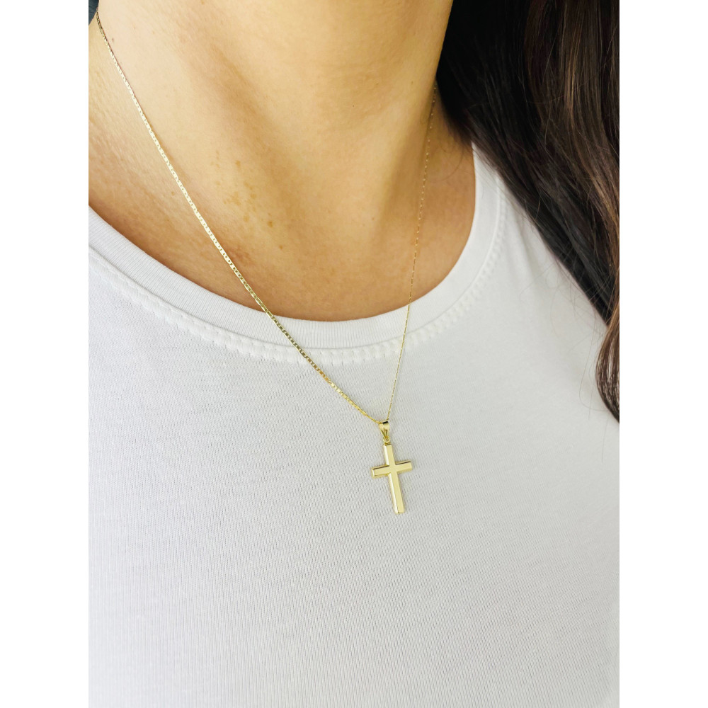 copy of Złoty krzyżyk klasyczny diamentowany