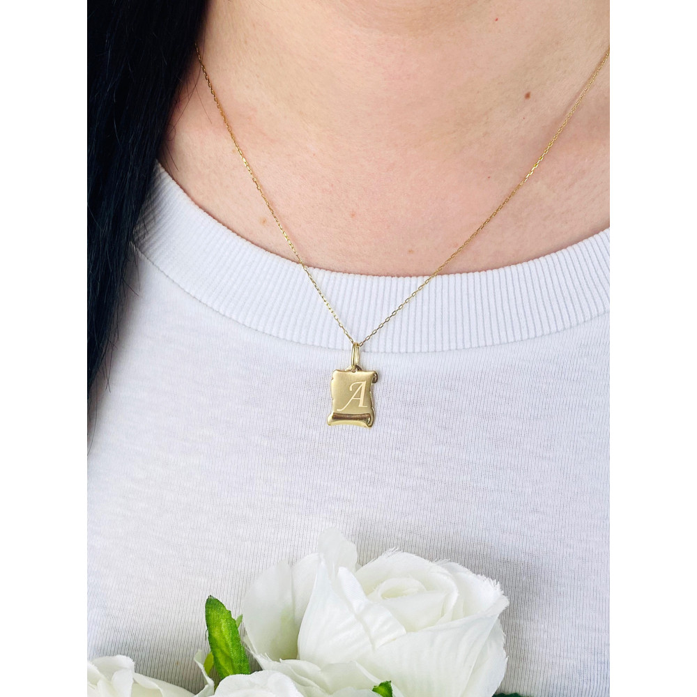 copy of Złoty wisiorek zawieszka rozeta ażurowa