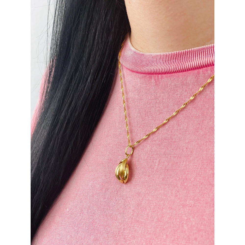 copy of Złoty wisiorek zawieszka rozeta ażurowa