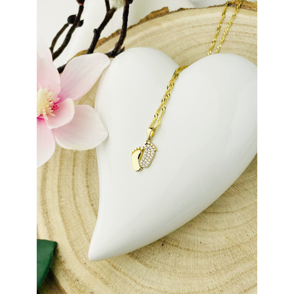 copy of Złoty wisiorek zawieszka rozeta ażurowa