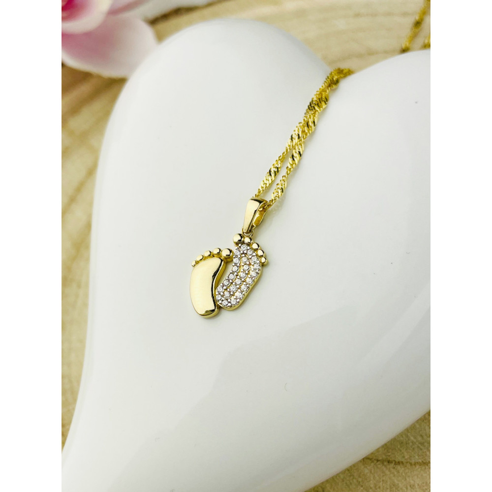 copy of Złoty wisiorek zawieszka rozeta ażurowa