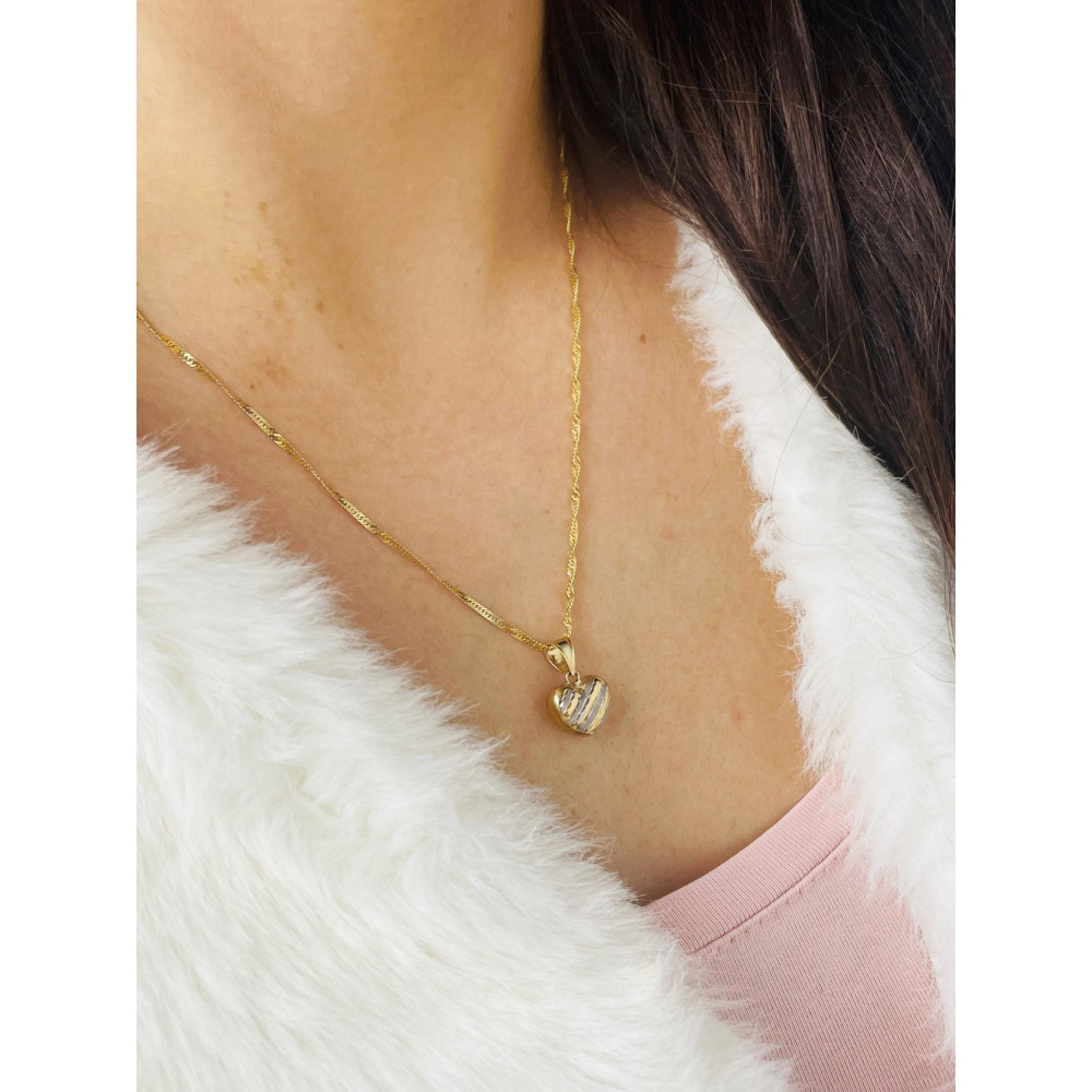 Anhänger Herz Kettenanhänger Gelbgold Goldanhänger 585er 14KT