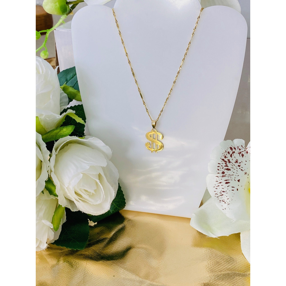 Złoty wisiorek zawieszka dolar