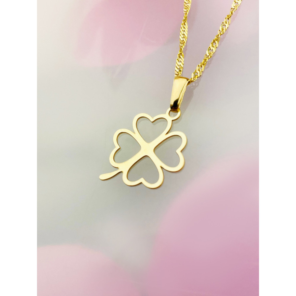 copy of Złoty wisiorek zawieszka rozeta ażurowa