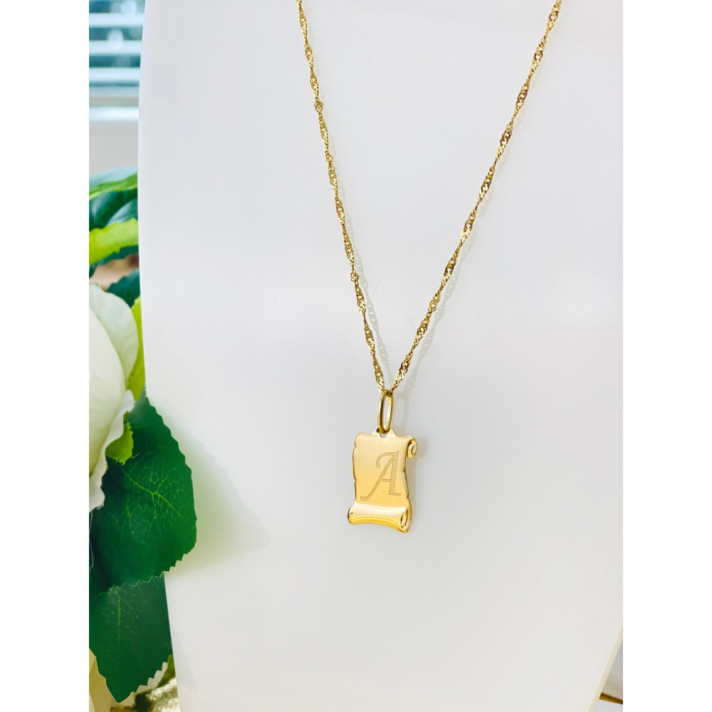 copy of Złoty wisiorek zawieszka rozeta ażurowa