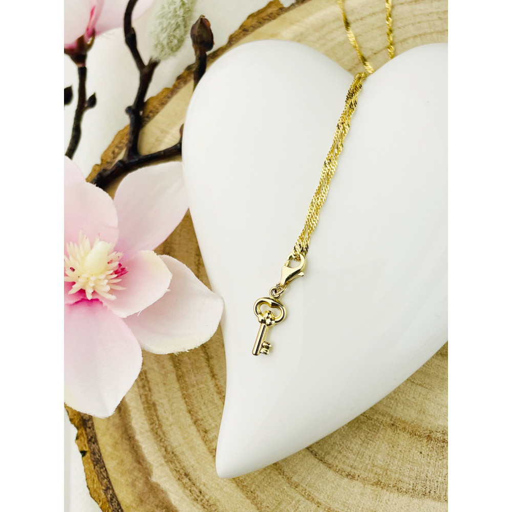 Anhänger Gelbgold Goldanhänger Schlüssel charms 585er 14KT