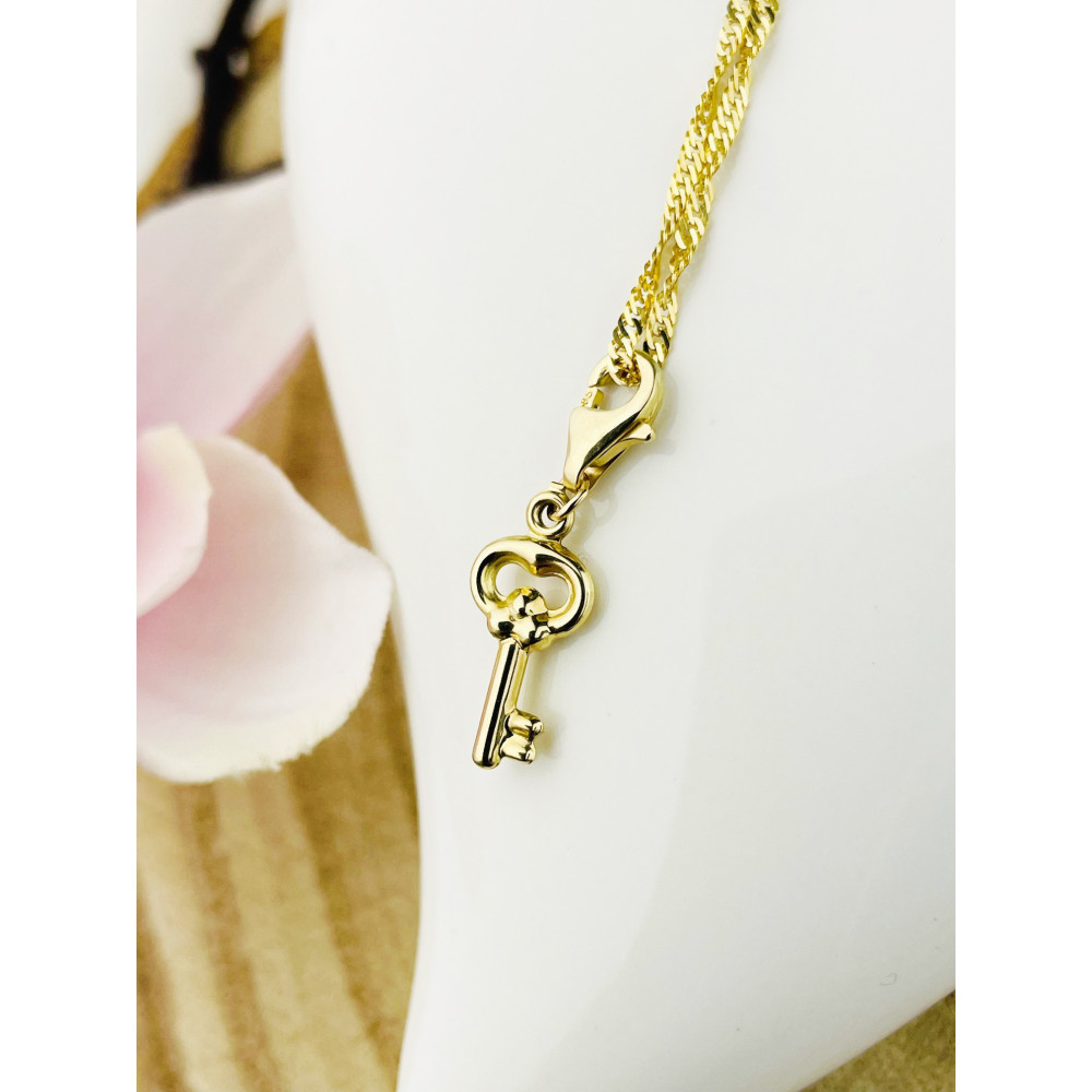 Anhänger Gelbgold Goldanhänger Schlüssel charms 585er 14KT