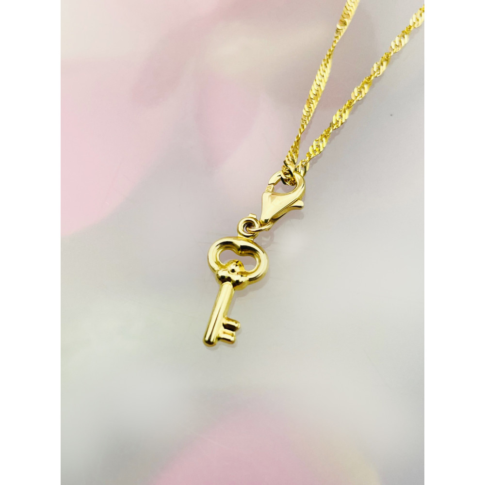 Anhänger Gelbgold Goldanhänger Schlüssel charms 585er 14KT