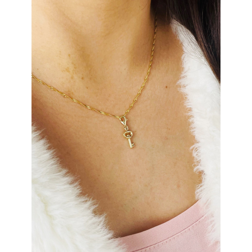 Anhänger Gelbgold Goldanhänger Schlüssel charms 585er 14KT