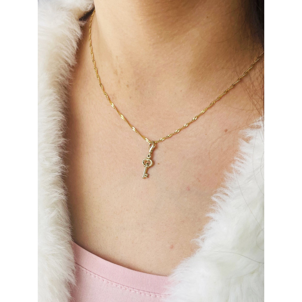 Anhänger Gelbgold Goldanhänger Schlüssel charms 585er 14KT