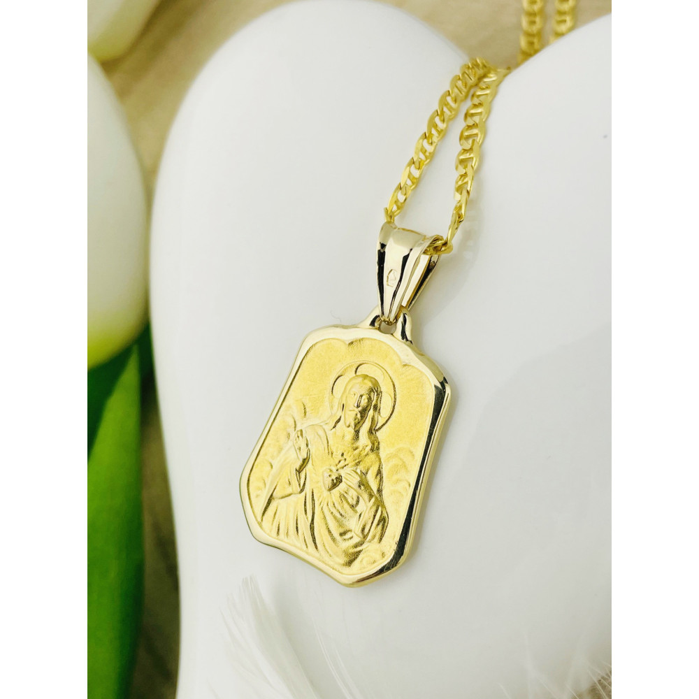 Anhänger Madonna Maria Jesus Goldanhänger Erstkommunion 585er 14KT