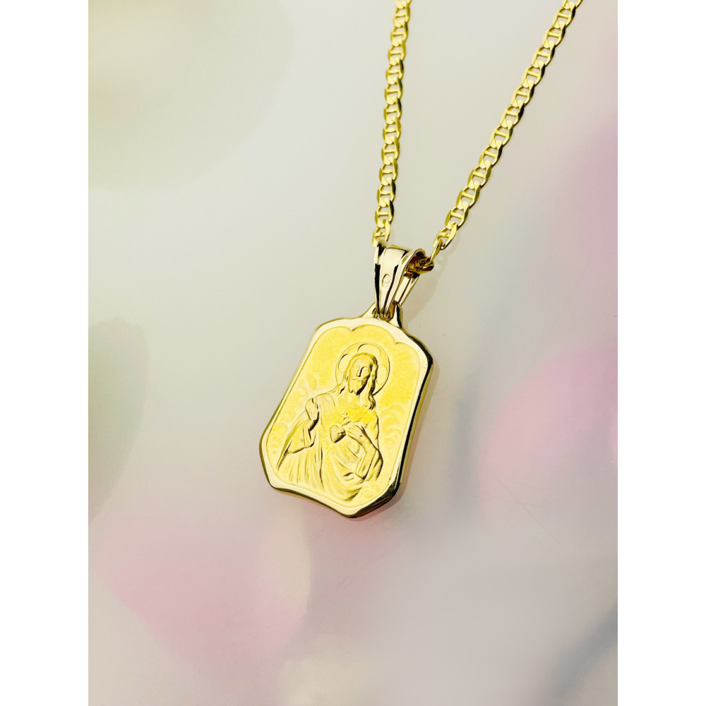 Anhänger Madonna Maria Jesus Goldanhänger Erstkommunion 585er 14KT