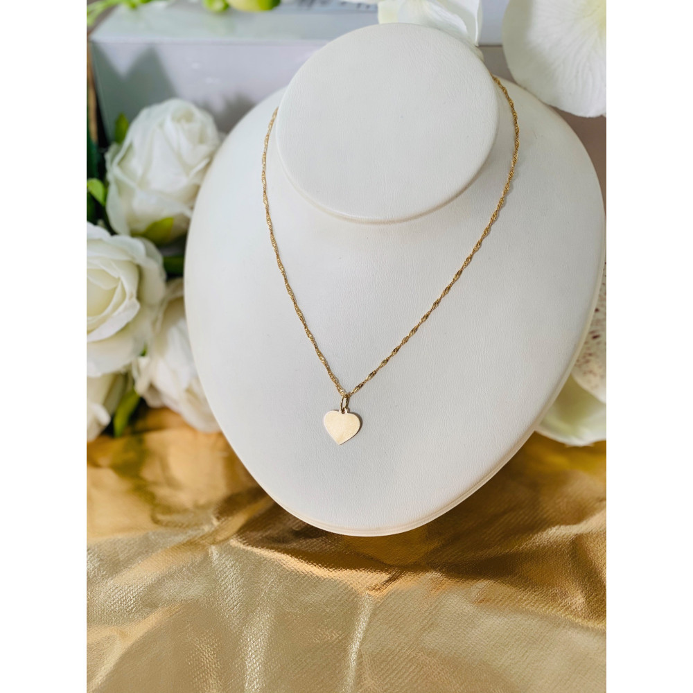 Anhänger Kettenanhänger Gold Goldanhänger Herz 585er 14KT