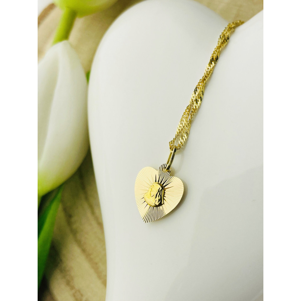 Anhänger Madonna Maria Goldanhänger Erstkommunion 585er 14KT