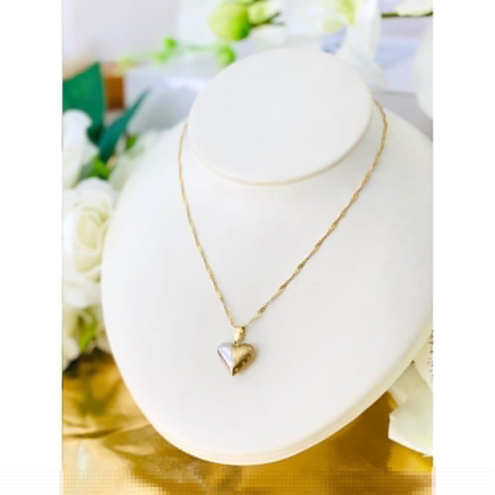Złoty wisiorek zawieszka serce