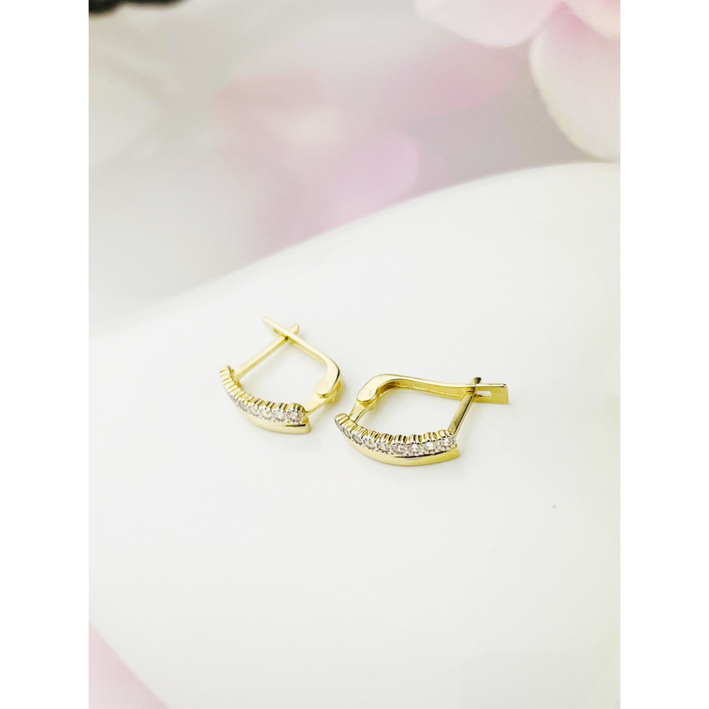 copy of Złote kolczyki wiszące patyczki