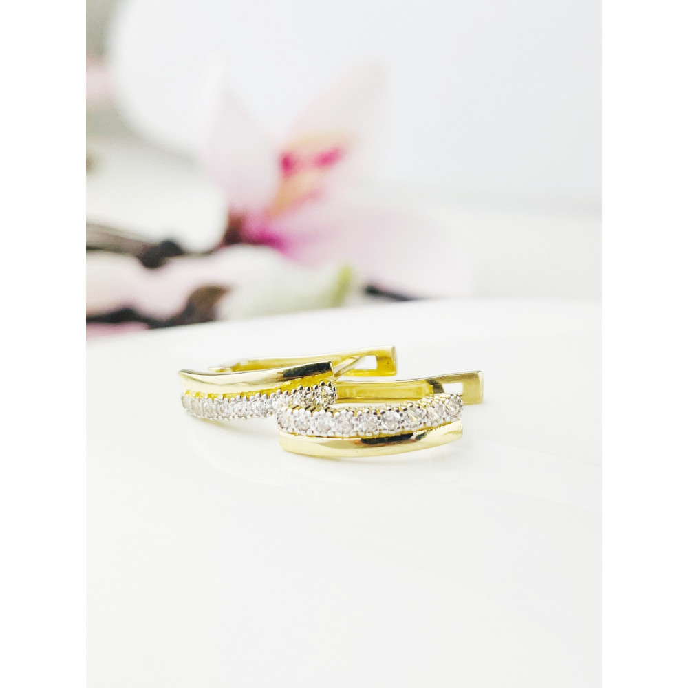 copy of Złote kolczyki wiszące patyczki