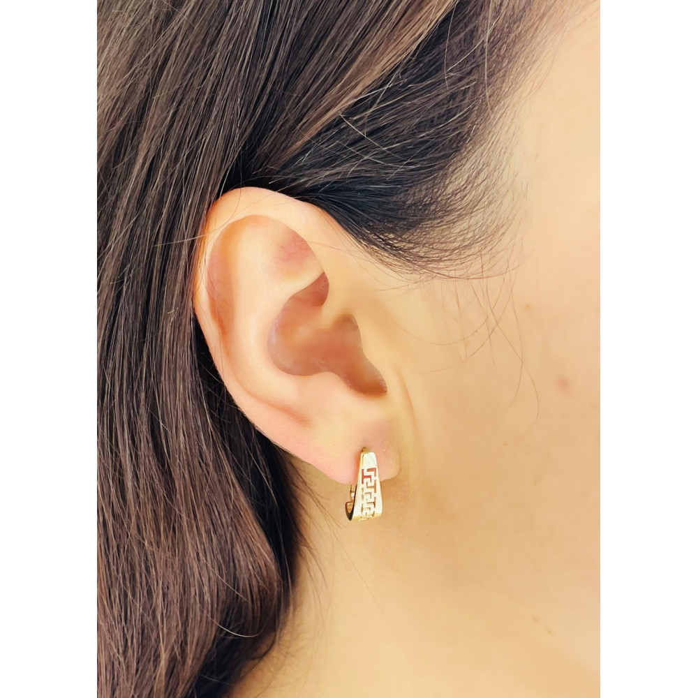 griechisch Ohrringe Ohrhänger Ohrstecker Ohrschmuck Gelbgold Paar 585er 14KT