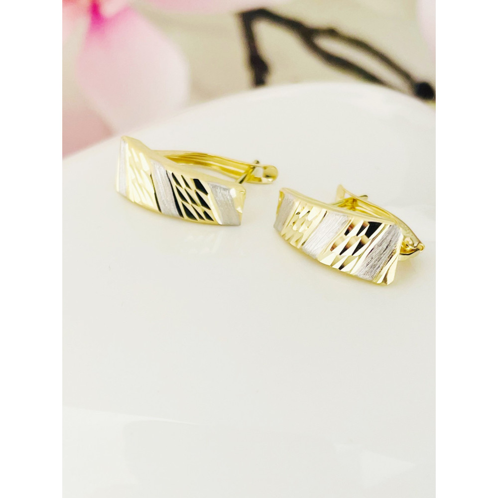 Ohrringe Ohrhänger Ohrstecker Ohrschmuck Gelbgold Paar 585er 14KT