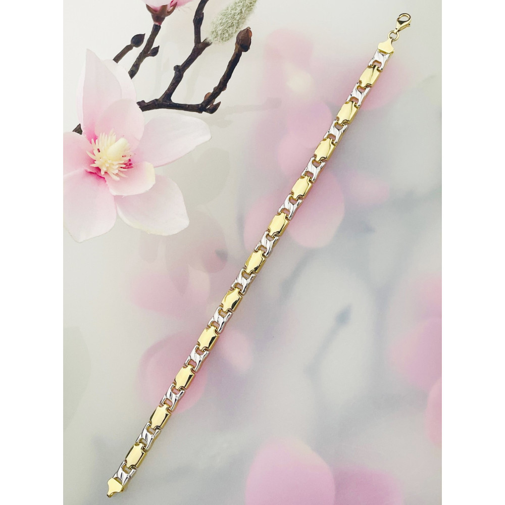 copy of Złota bransoletka z zawieszkami serce