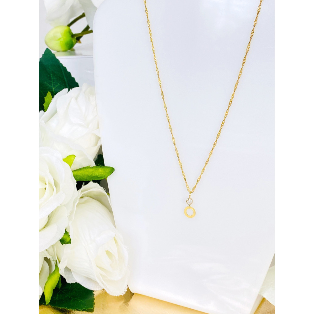 Złota zawieszka wisiorek kółko