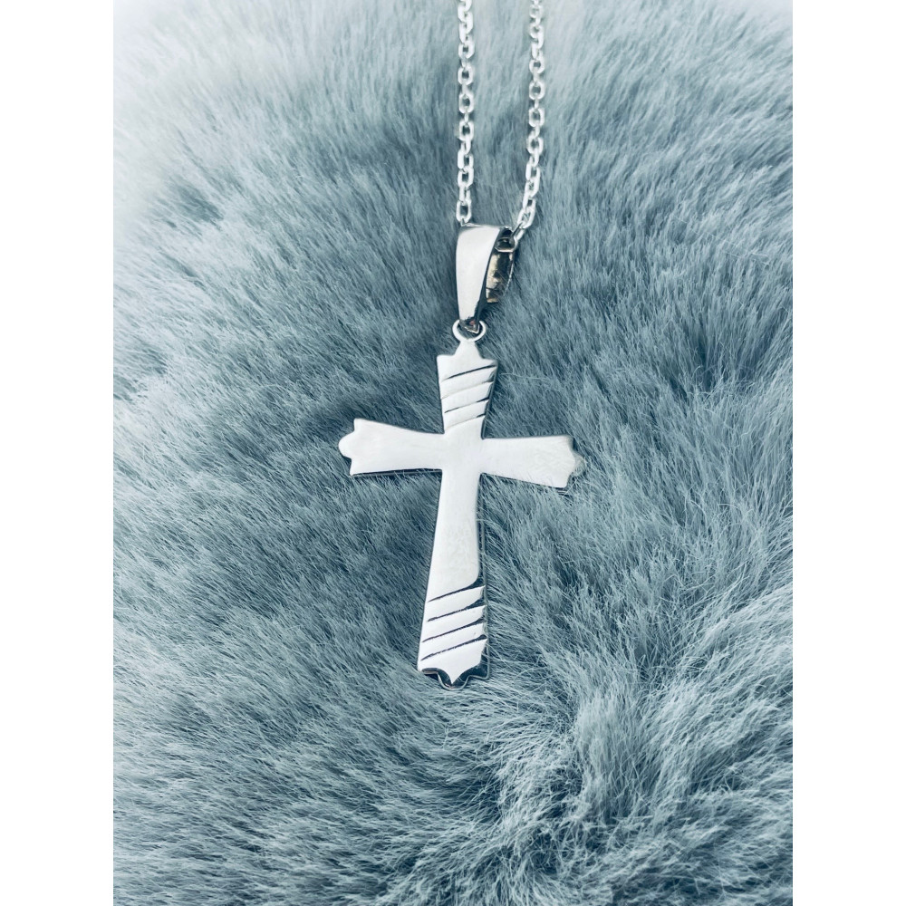 Silber Anhänger Kreuz  Erstkommunion Taufe