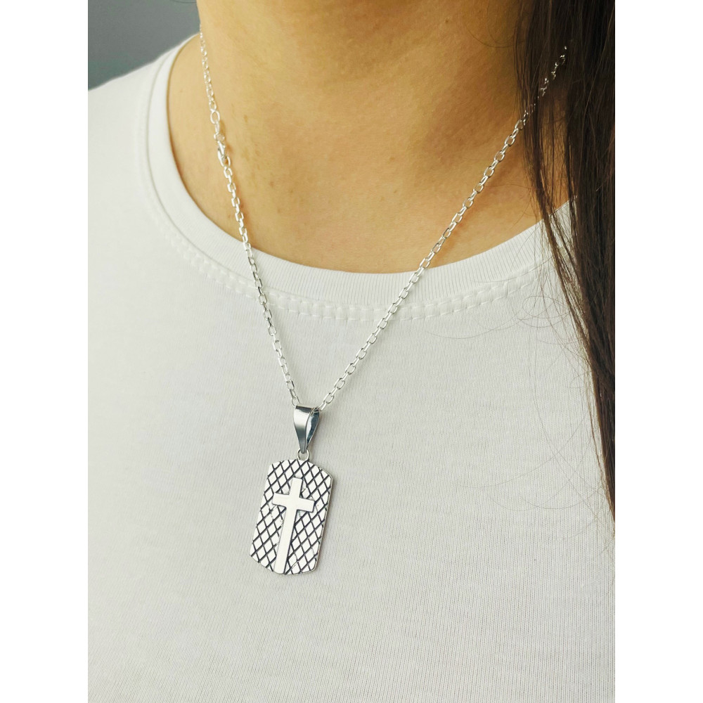 Silber Anhänger Kreuz  Erstkommunion 925er