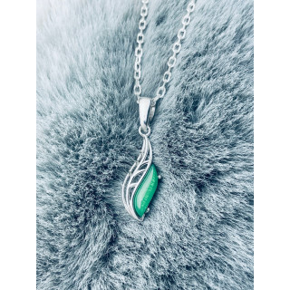 925 Silber Anhänger mit Obsidian