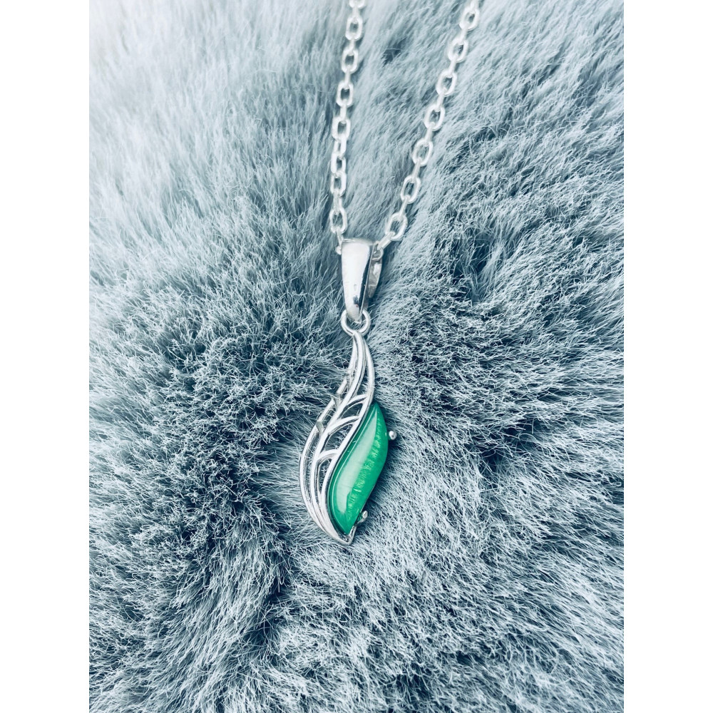 925 Silber Anhänger mit Obsidian