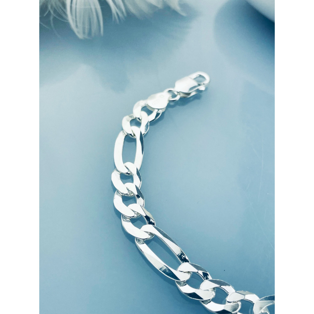 Silber 925 Figarokette Armband