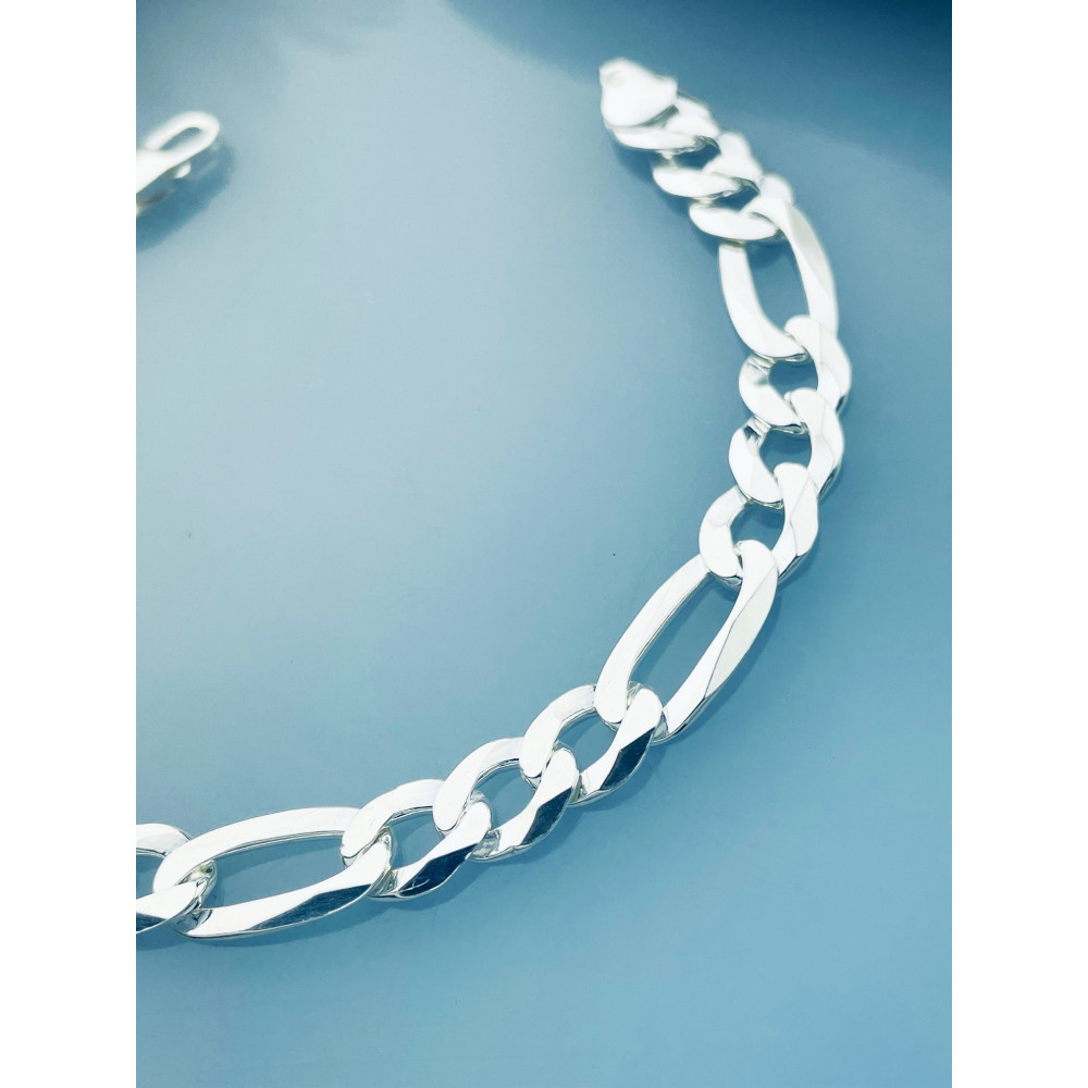 Silber 925 Figarokette Armband