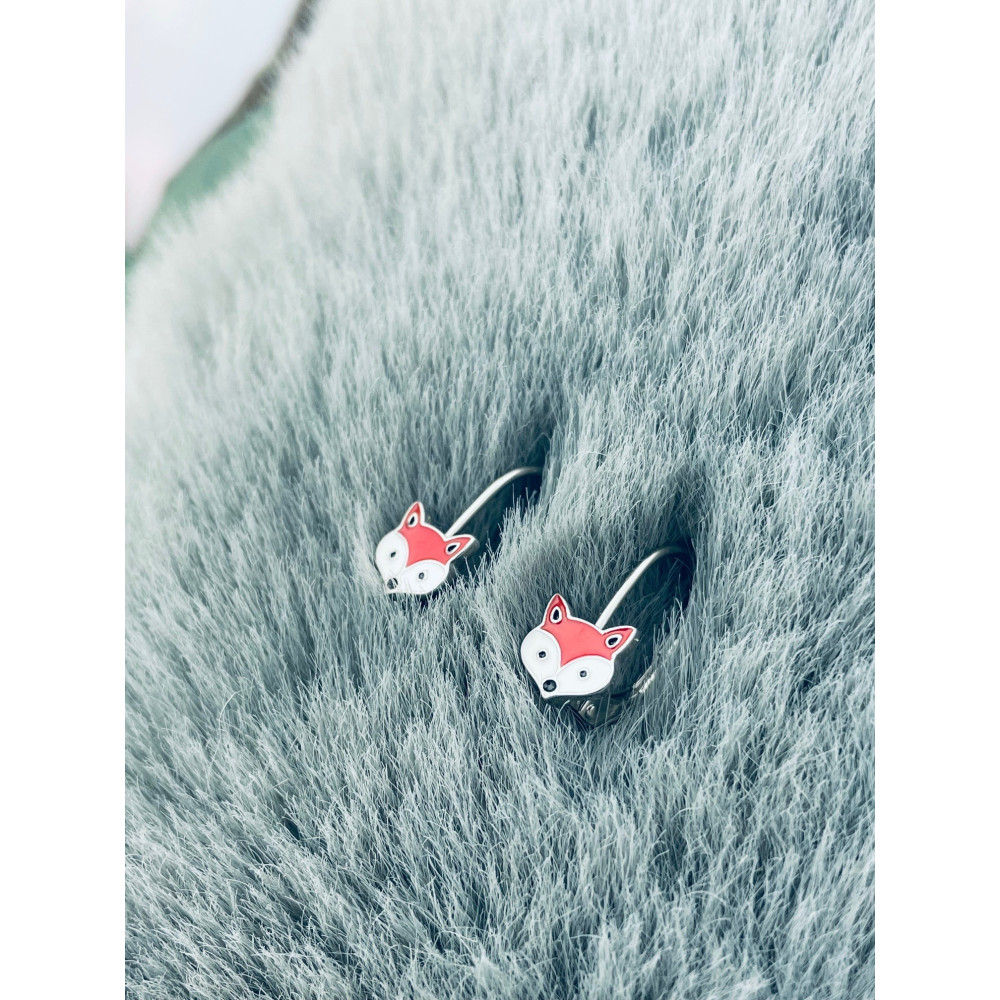 Fuchs 925 Silber Ohrringe