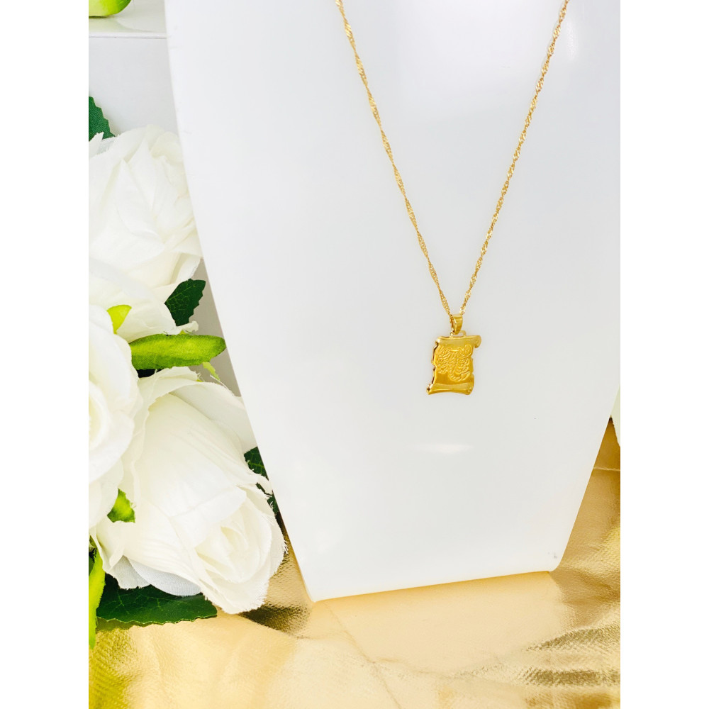 Złota zawieszka wisiorek znak zodiaku skorpion