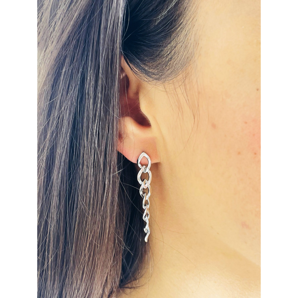 Kette 925 Silber Ohrringe