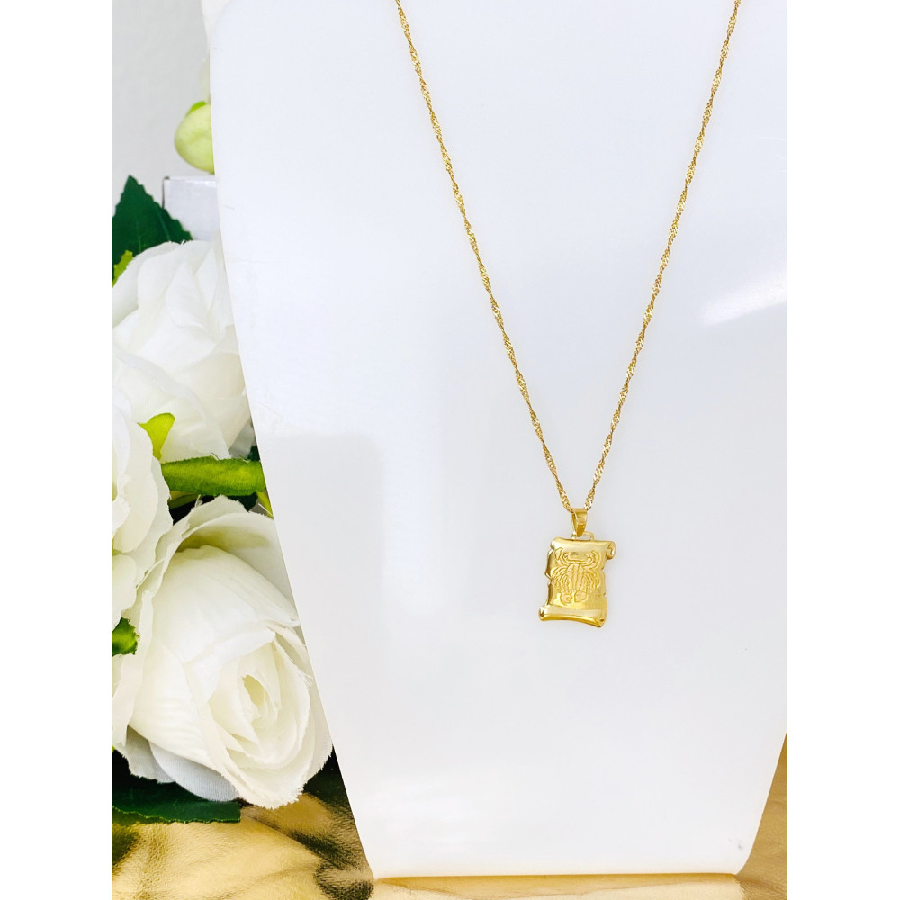 Złota zawieszka wisiorek znak zodiaku rak